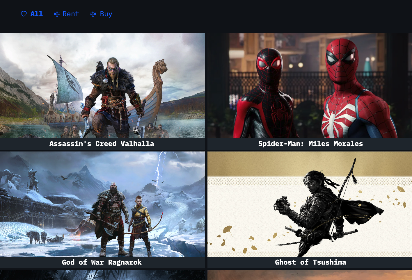 TGV Playstation Product Page